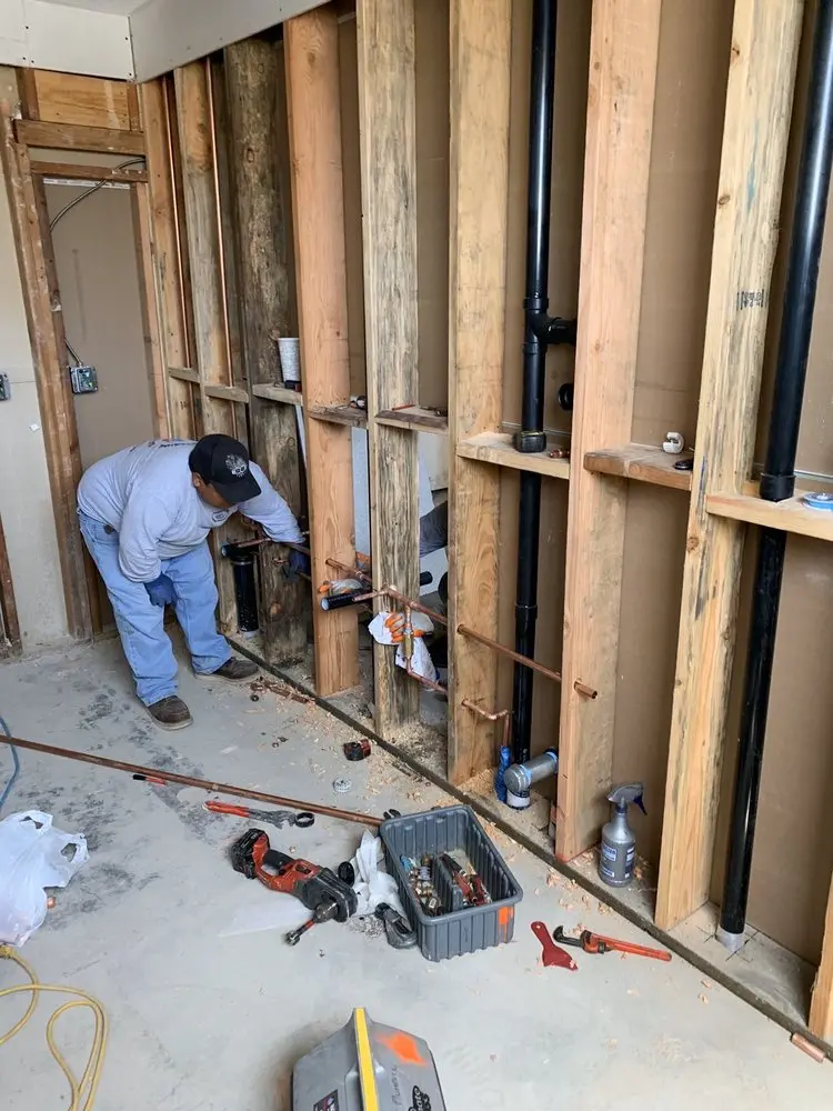Commercial rough-in plumbing for Water Heater Replacement in St. Petersburg